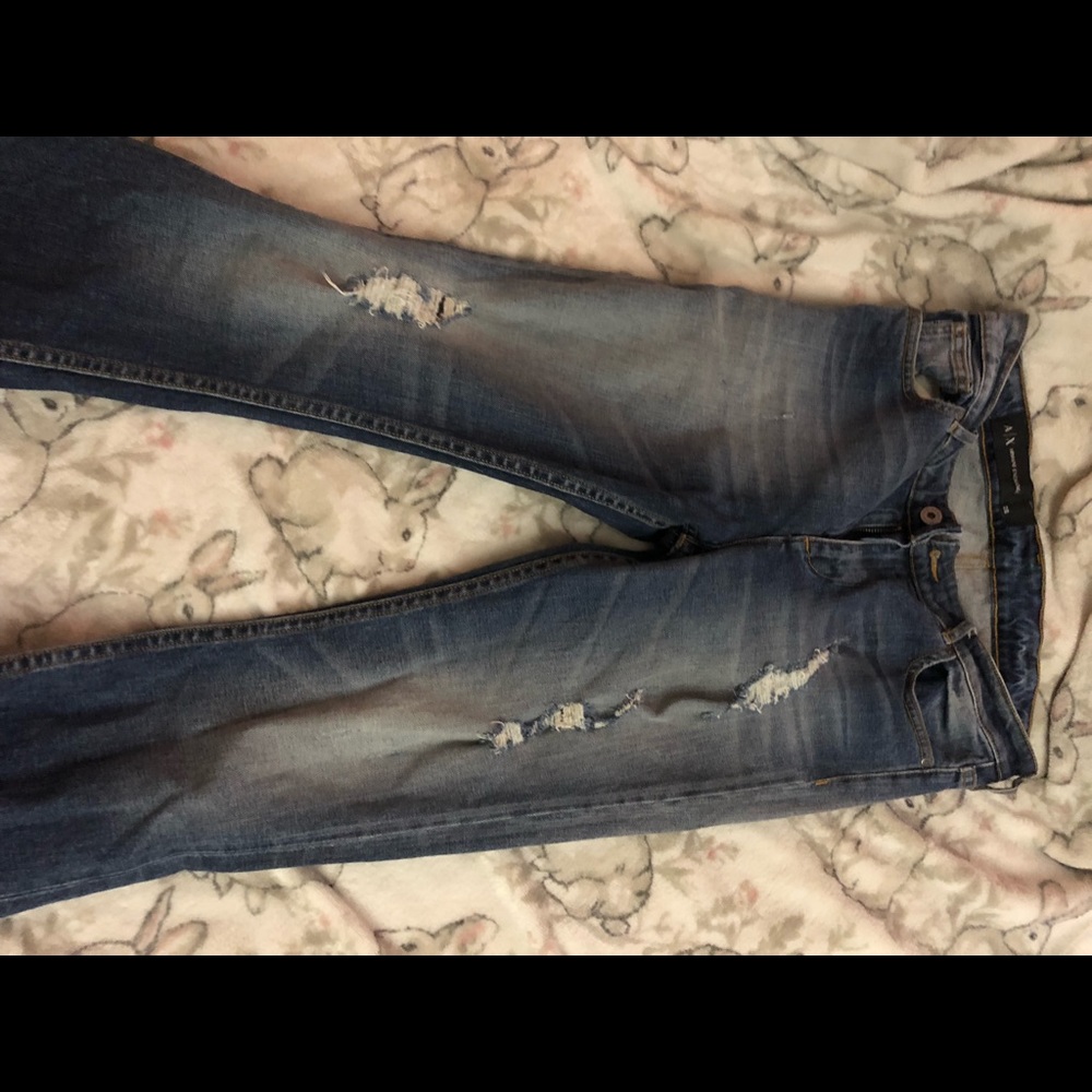 Distressed Armani Exchange Jeans